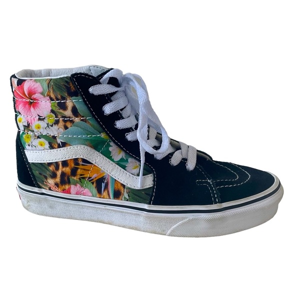 Vans Shoes - Vans Sk8 Hawaiian Tropical Cheetah Hi Top Sneakers